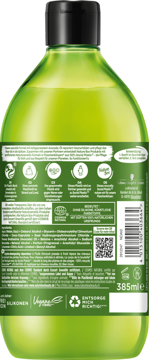 Conditioner Reparatur Avocado, 385 ml