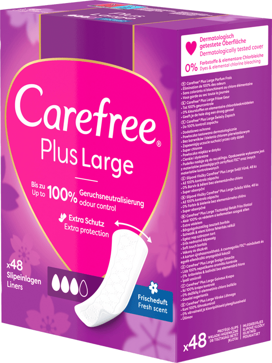 Slipeinlagen Plus Large mit Frischeduft, 48 St